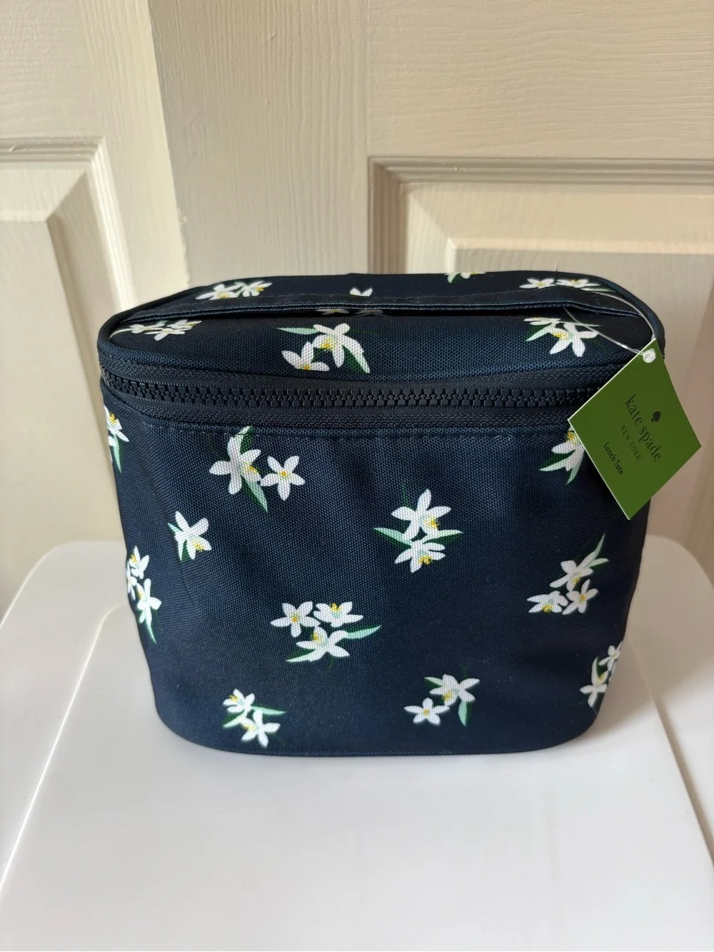 Kate Spade Orange Blossom Toss Floral Insulated Lunch Tote Bag New